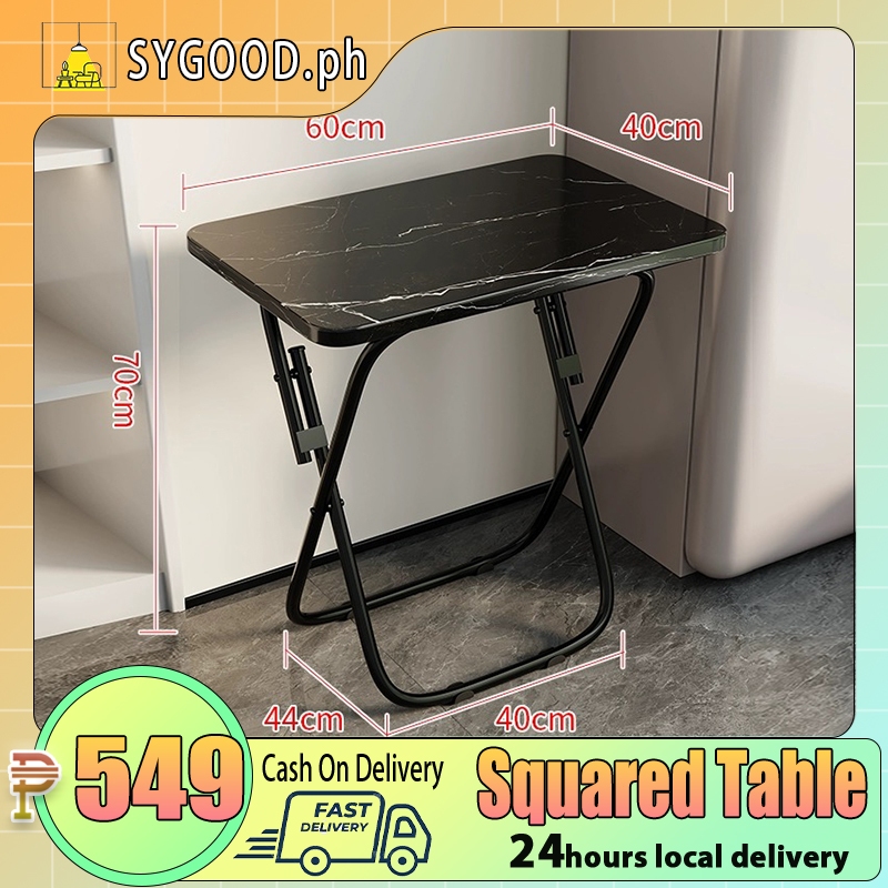 Portable square table simple small table dormitory outdoor booth