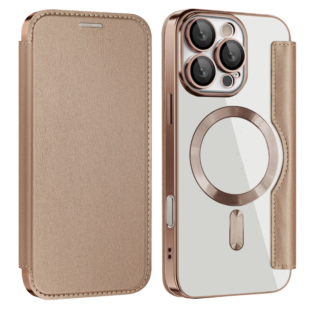 Desert Gold Golden Shield Magnetic Plating Casing Business Leather Case ...