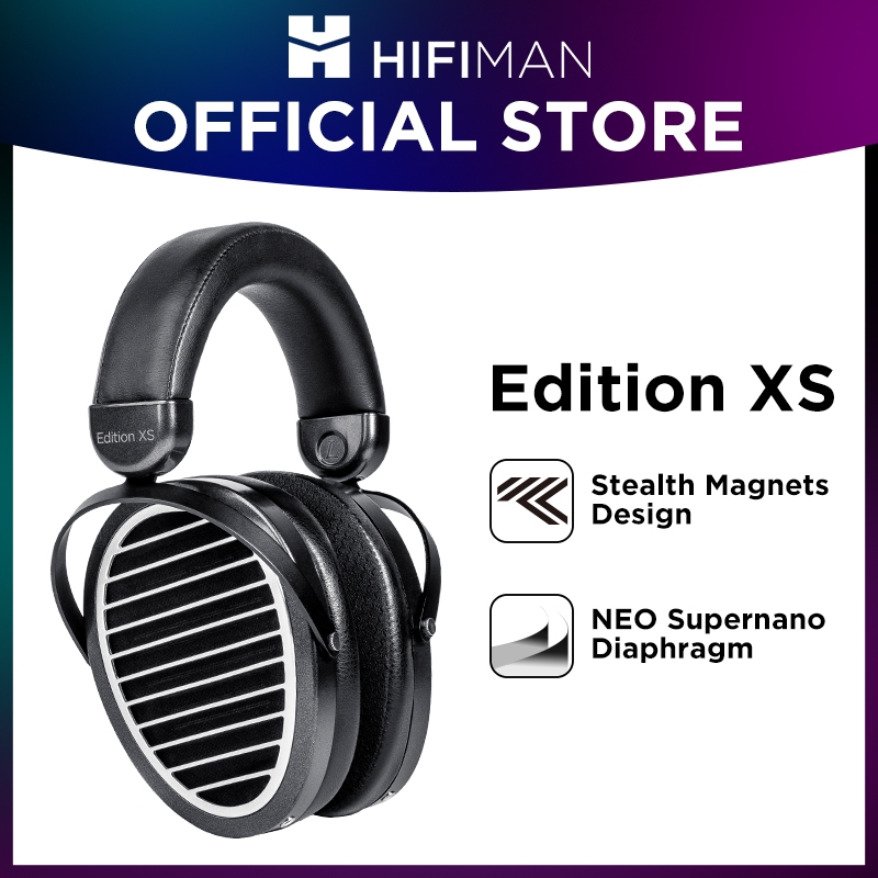 HIFIMAN Edition XS Full-Size Over-Ear Open-Back Planar Magnetic Hi-Fi Headphones with Stealth Magnets Design, Adjustable Headband, Detachable Cable for Audiophiles, Home, Studio-Bl