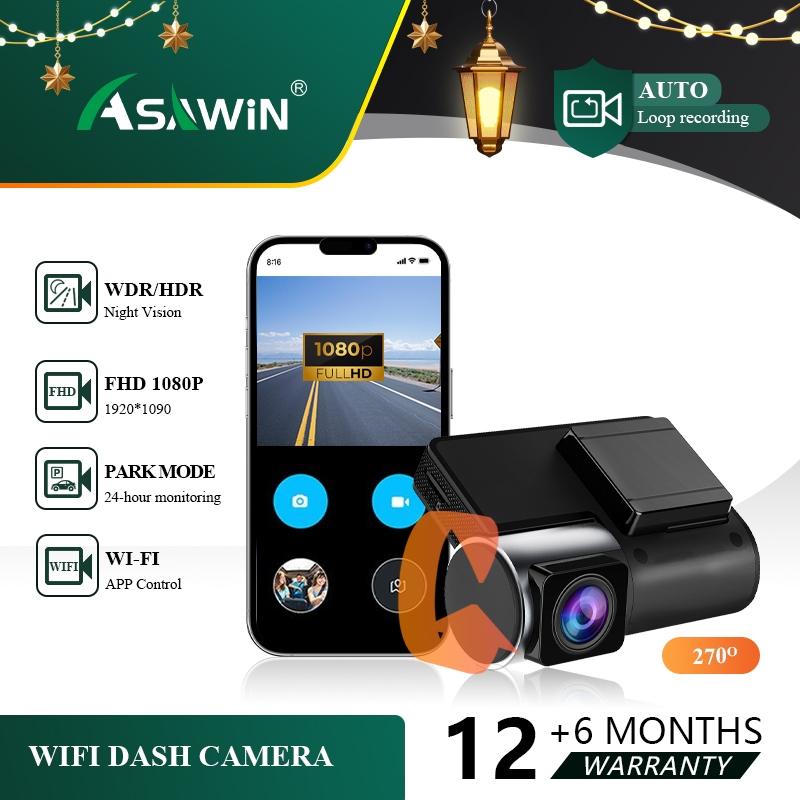 1080P Wifi Car Camera App control dashcam HDR WDR Night Vision ...