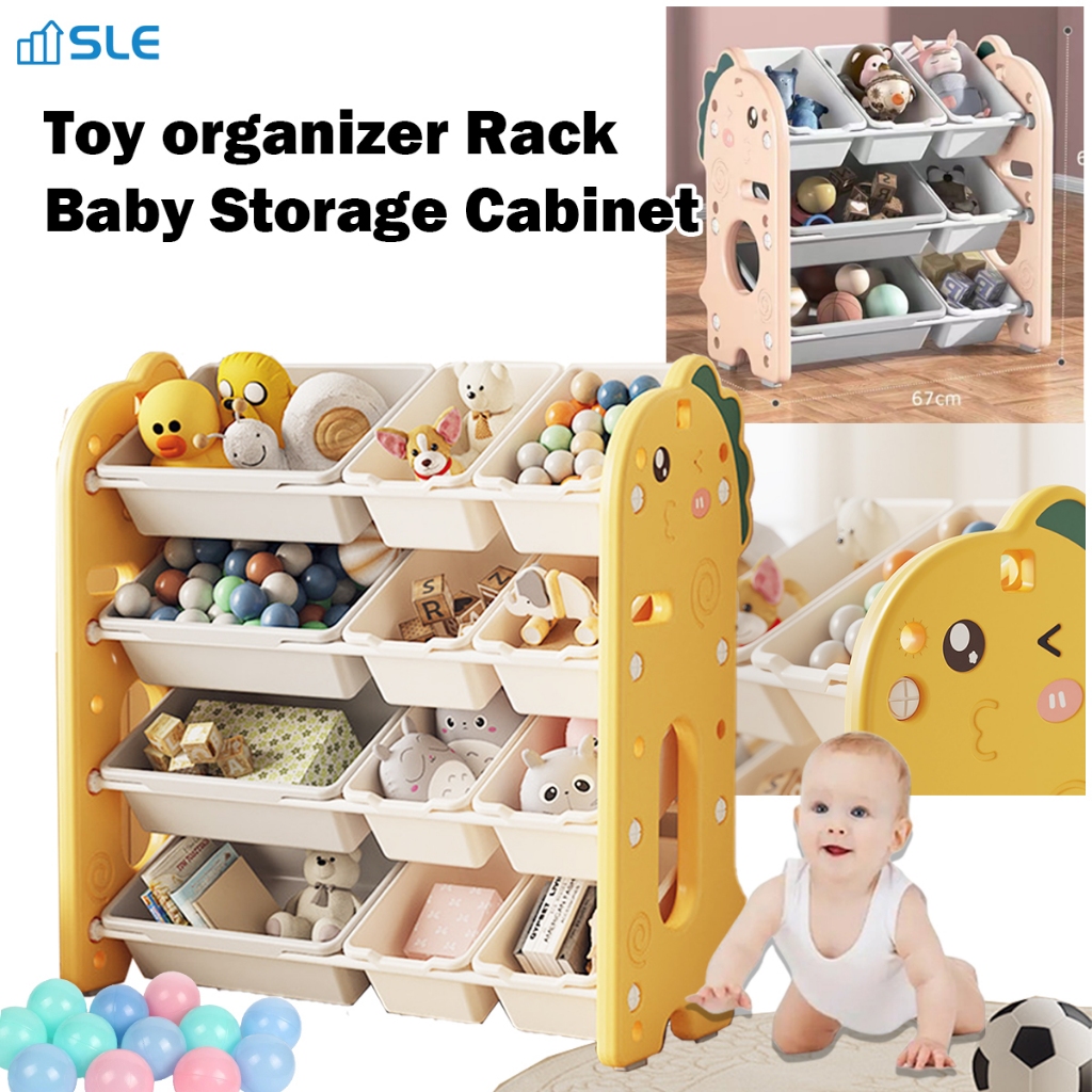 Childrens Toy Cabinet Furniture Baby Toy organizer Rack Storage Set ...