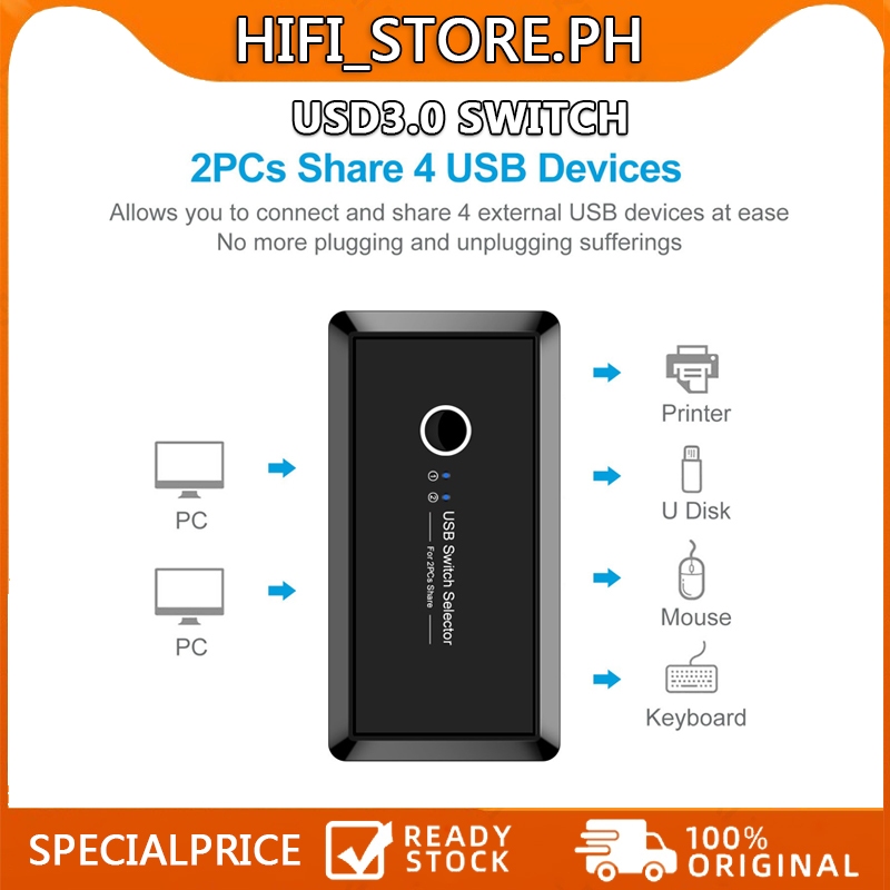 Computer Switcher Computer Sharing Printer usb3.0 Sharing Device 4 Out ...
