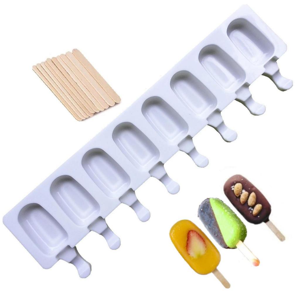 1 PCS Ice Cream Mold Food Grade Silicone Cream Mold DIY Popsicle