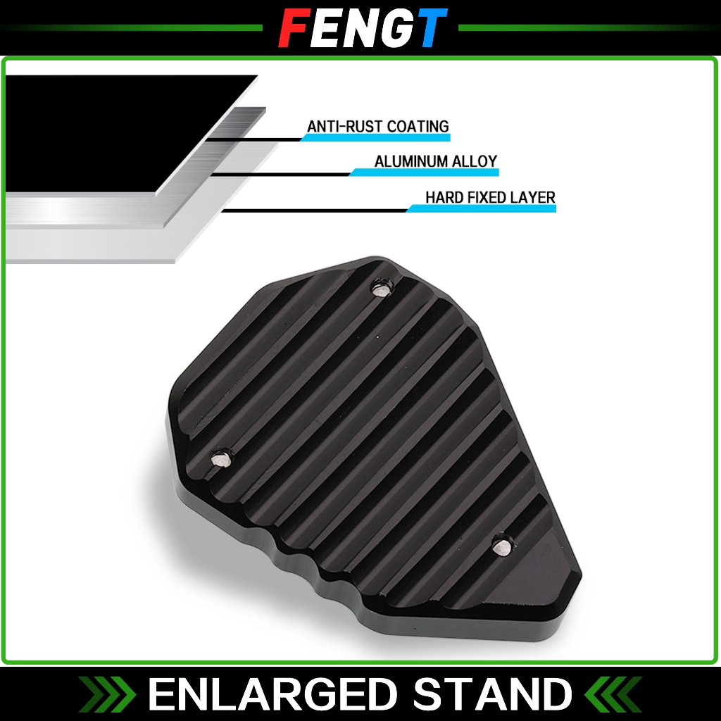 Kickstand Extension Plate For Hayabusa GSX1300R - CNC Aluminum Support Pad - View #10