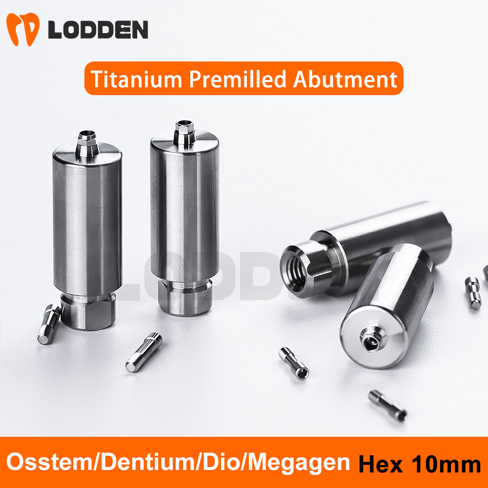 10mm Dental Titanium Premilled Abutment Hex CAD CAM Implant Custom ...