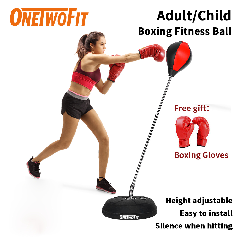 OneTwoFit Boxing Ball Adult Boxing Stand Speed Ball Training Equipment Fitness Equipment With Gloves Shopee Philippines