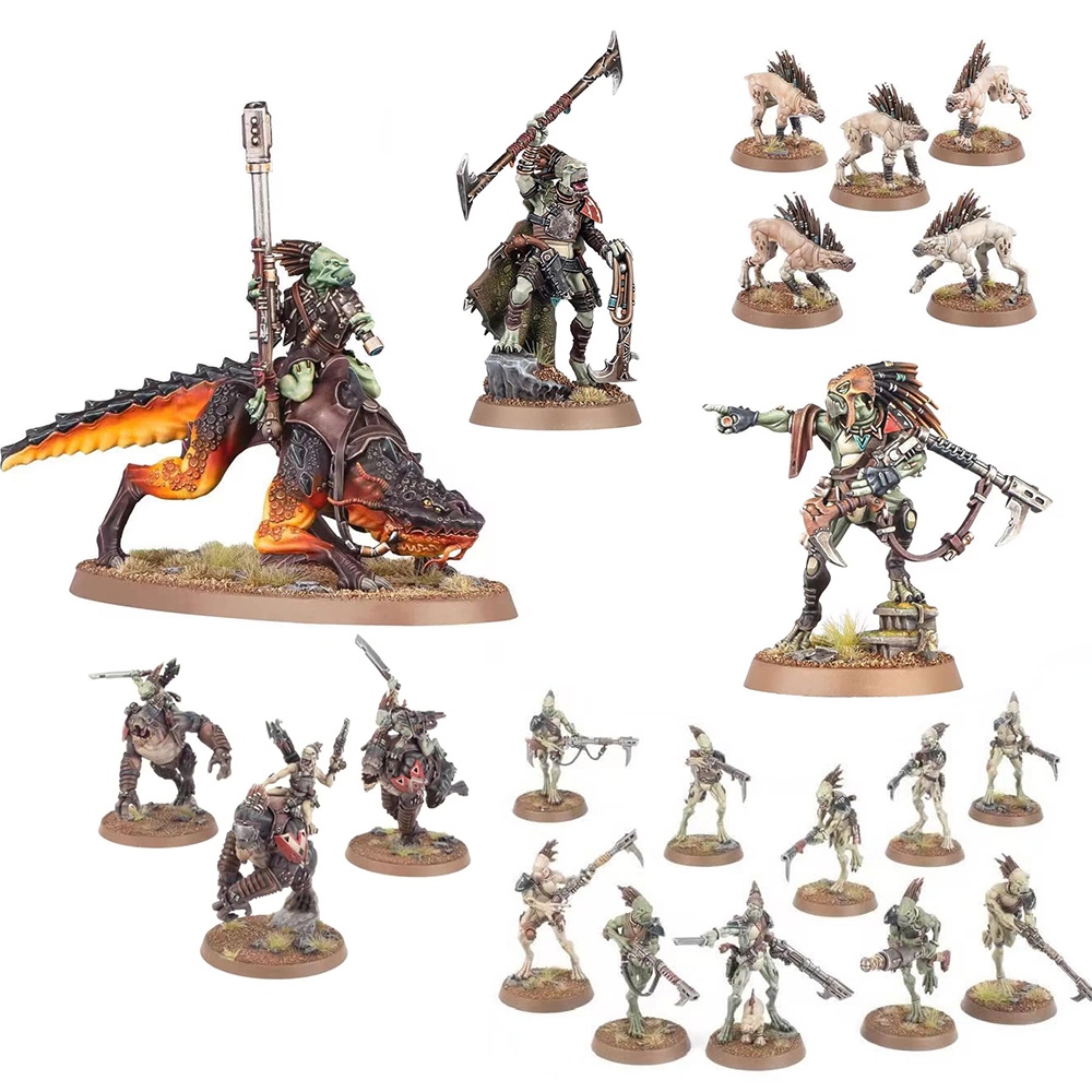 Krootox Rider, Rampagers, Carnivores (10 man) Resin Model (unassembled ...