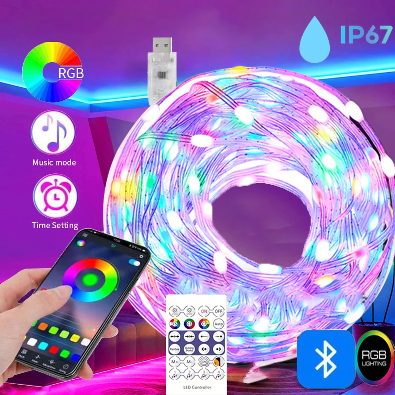 LED Strip Light Music Sync led light for room USB 5V Bluetooth ...