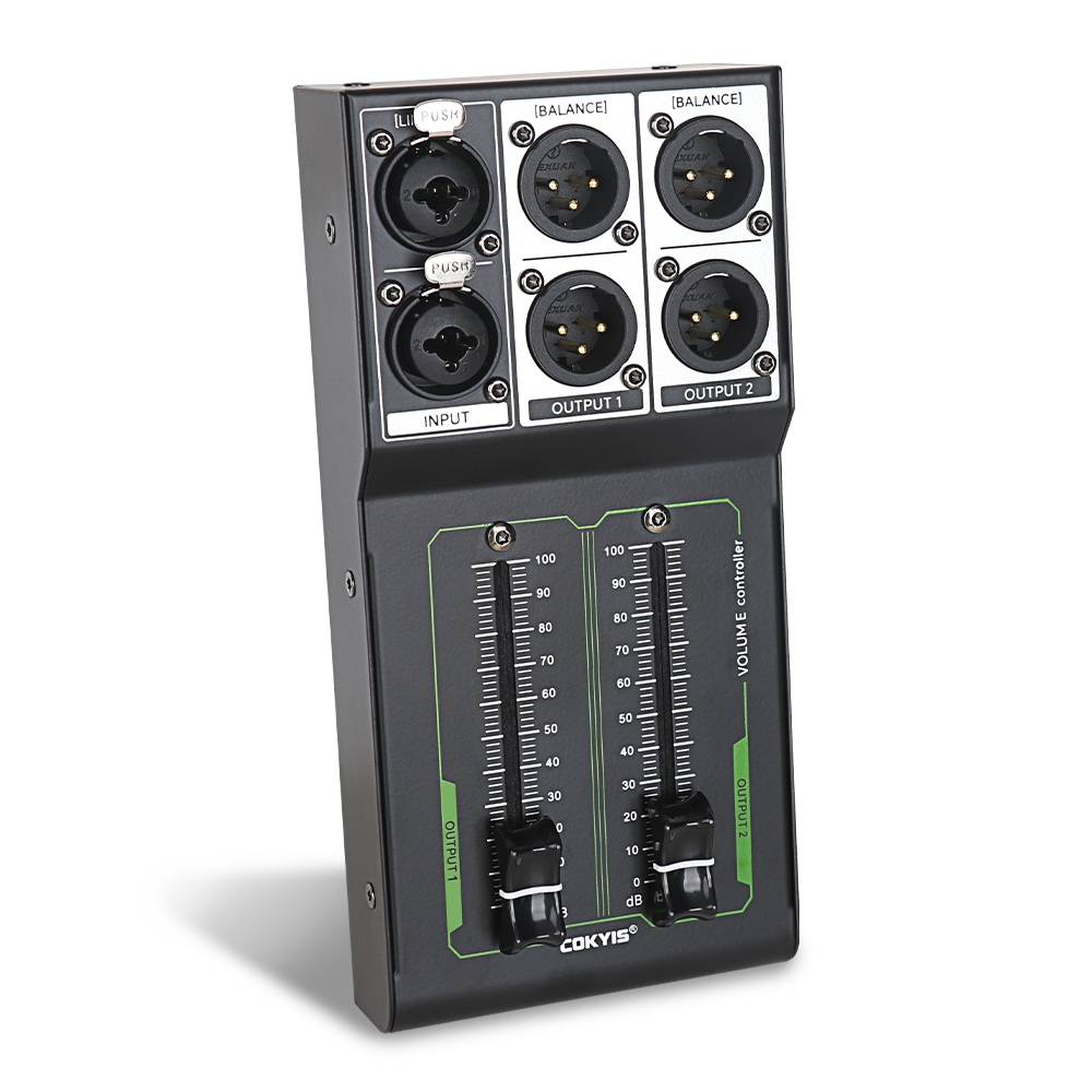 Passive Volume Controller 1 Stereo Input 2 Stereo Output for Phone ...