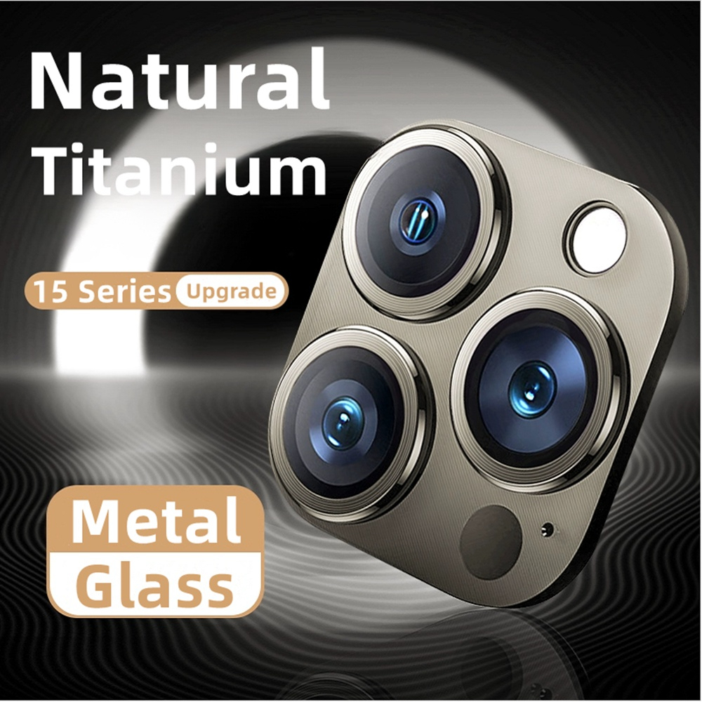 3D Metal Full Cover Anti-scratch Tempered Glass Camera Lens Protector ...