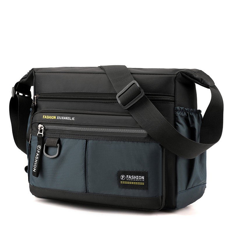 Men's waterproof large capacity crossbody shoulder bag clearance