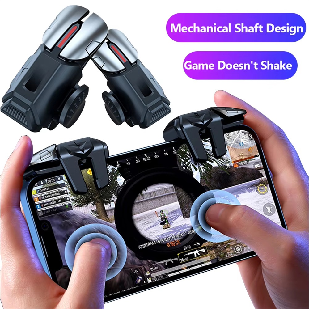 G21 Mobile Phone Game Trigger Gamepad Joystick 6-Finger Aim Shooting L1 ...