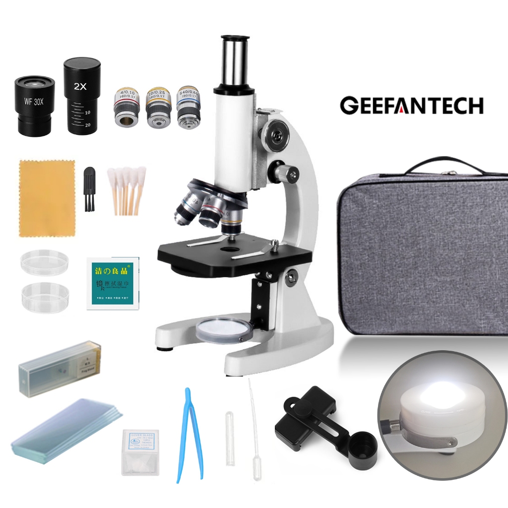 Professional biological microscope, laboratory microscope, LED light ...