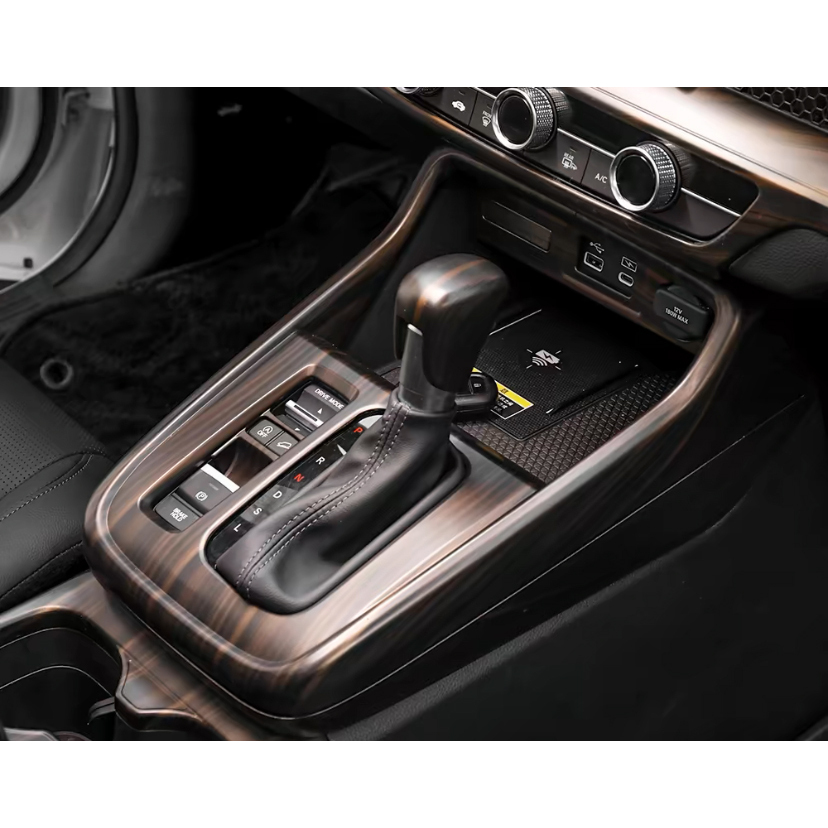 Cubierta Interior Para Honda CR-V 2023-2024 - Panel De Cambios Y Encendedor, Fibra De Carbono, Fácil Instalación