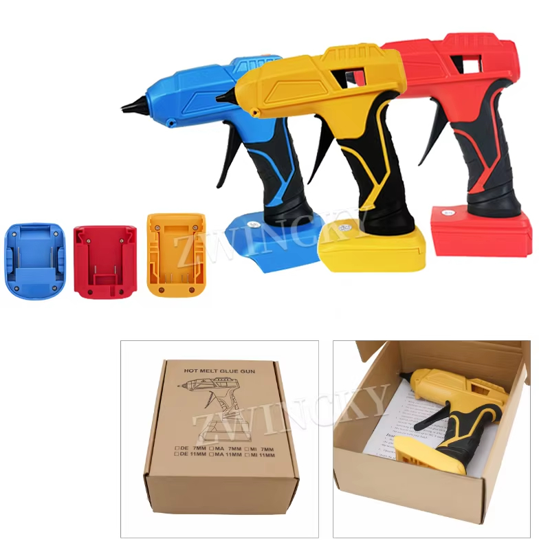 Electric Hot Melt Glue Gun for Makita/Dewalt/Milwaukee 18V Battery