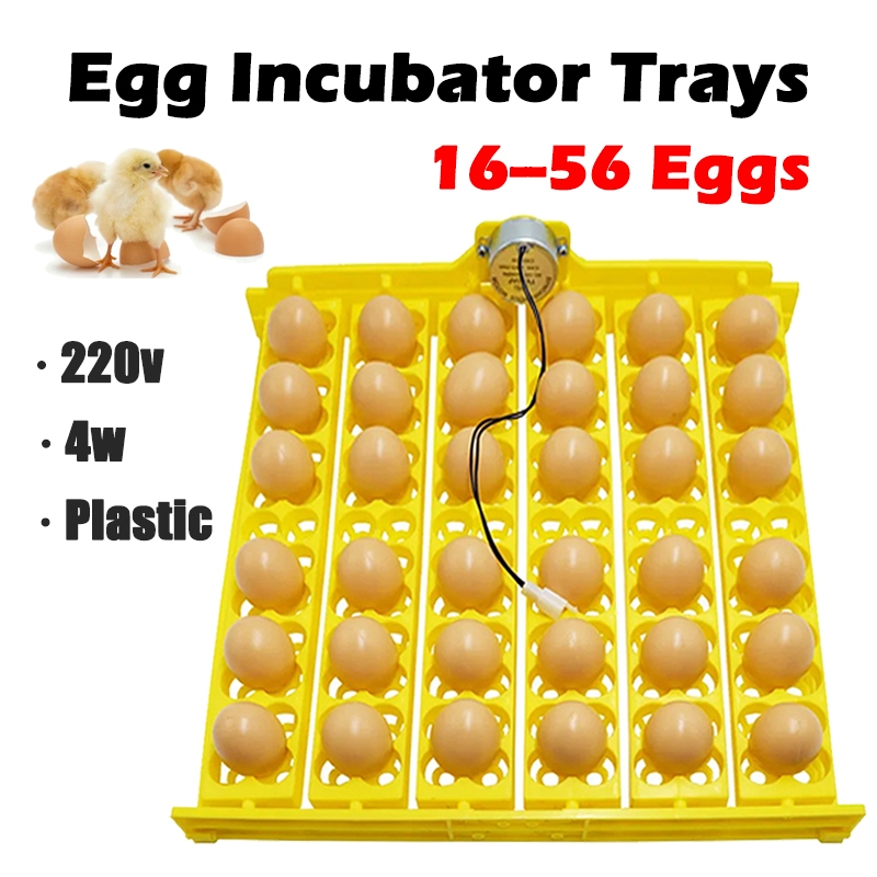 16-56 Eggs tray Automatic egg incubator turner tray with 220V motor for ...