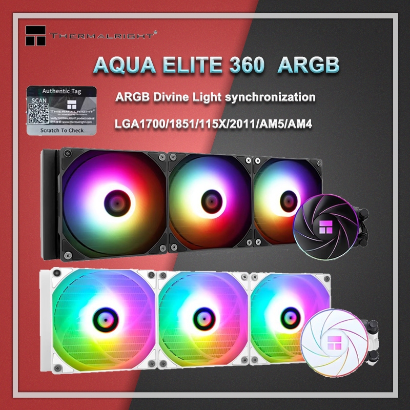 Thermalright AQUA ELITE 360/240 ARGB CPU Liquid Cooler 5V 3PIN CPU Fan ...