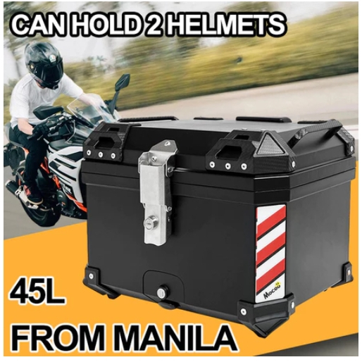 Top box 45 liters for motorcycle Top Box Motorcycle Alloy top box ...