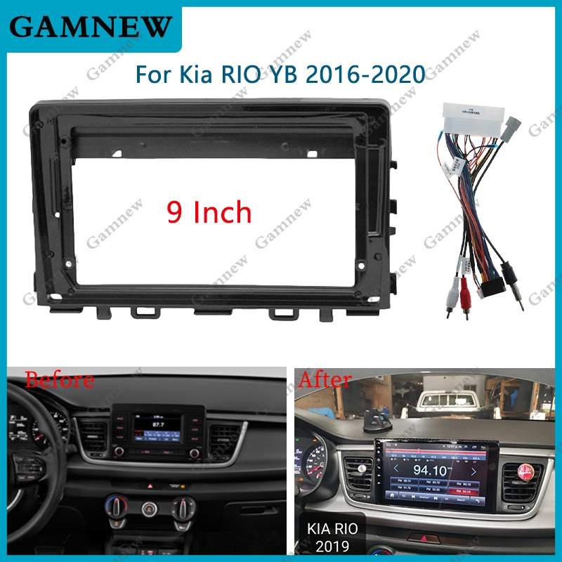9 Inch Android GPS Stereo Player 2DIN Head Unit Car Radio Fascias Dash ...