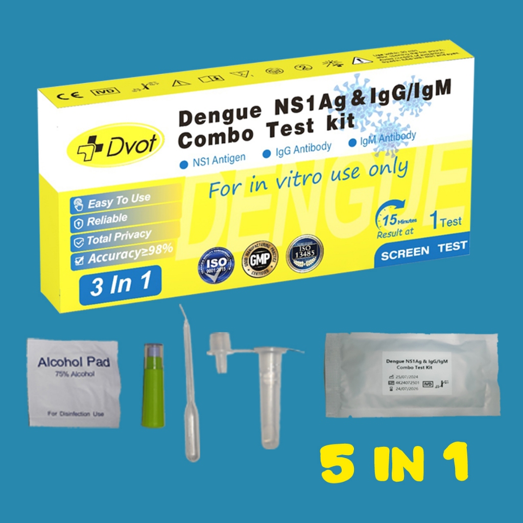 2024 Dengue 3 in 1 NSI, IgG, IgM Home Test Kit | Shopee Philippines