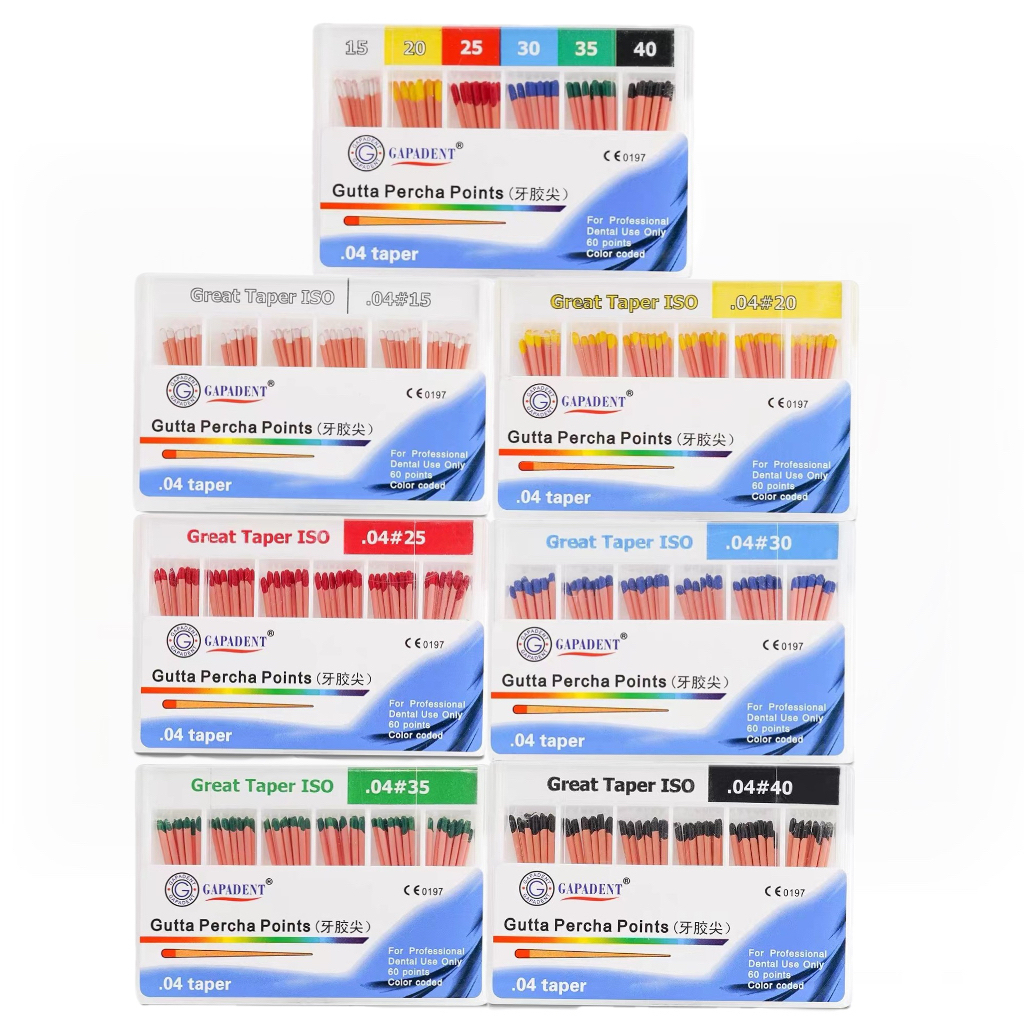 04 Taper Dental Gutta Percha Points Endo Greater 60 Pcs box Shopee 