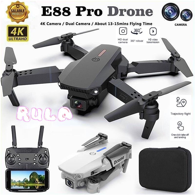 E88Pro Drone 4K HD with camera WiFi remote control portable mini
