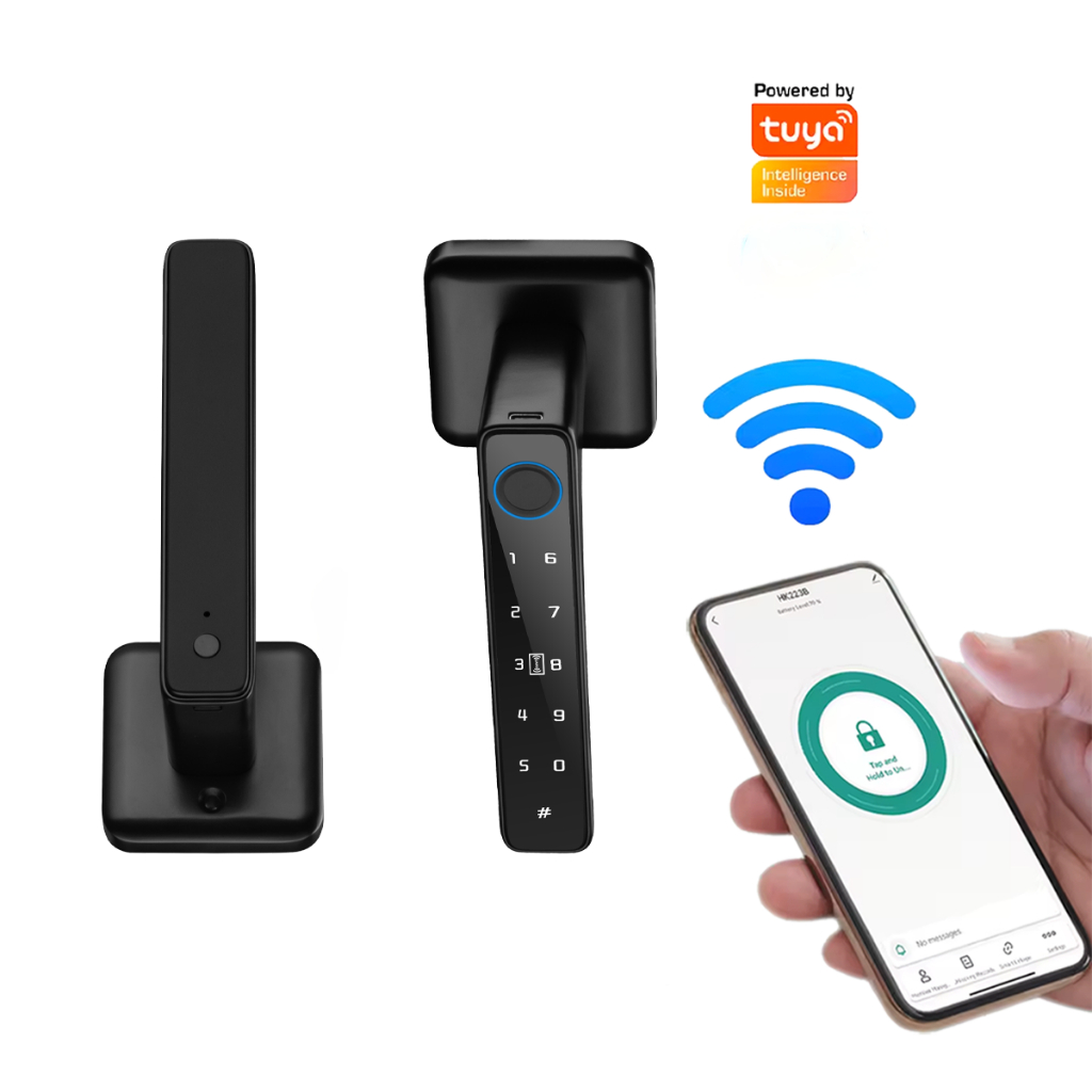 tuya smart electronic door lock with fingerprint digital door lock ...