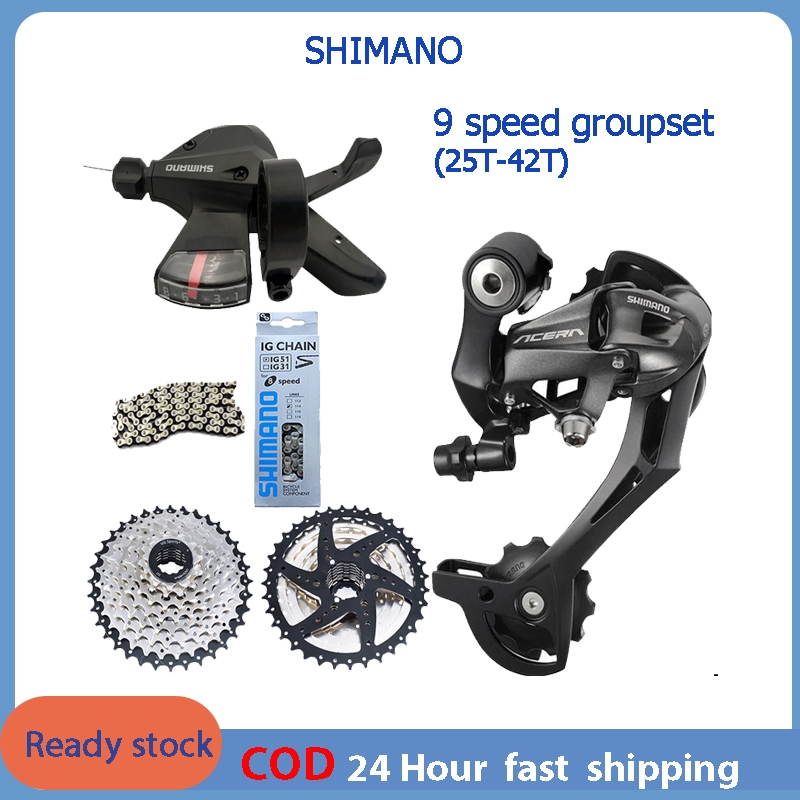 Shimano 9 Speed M370 9 speed Shifter Lever Derailleur RD Chain VG ...