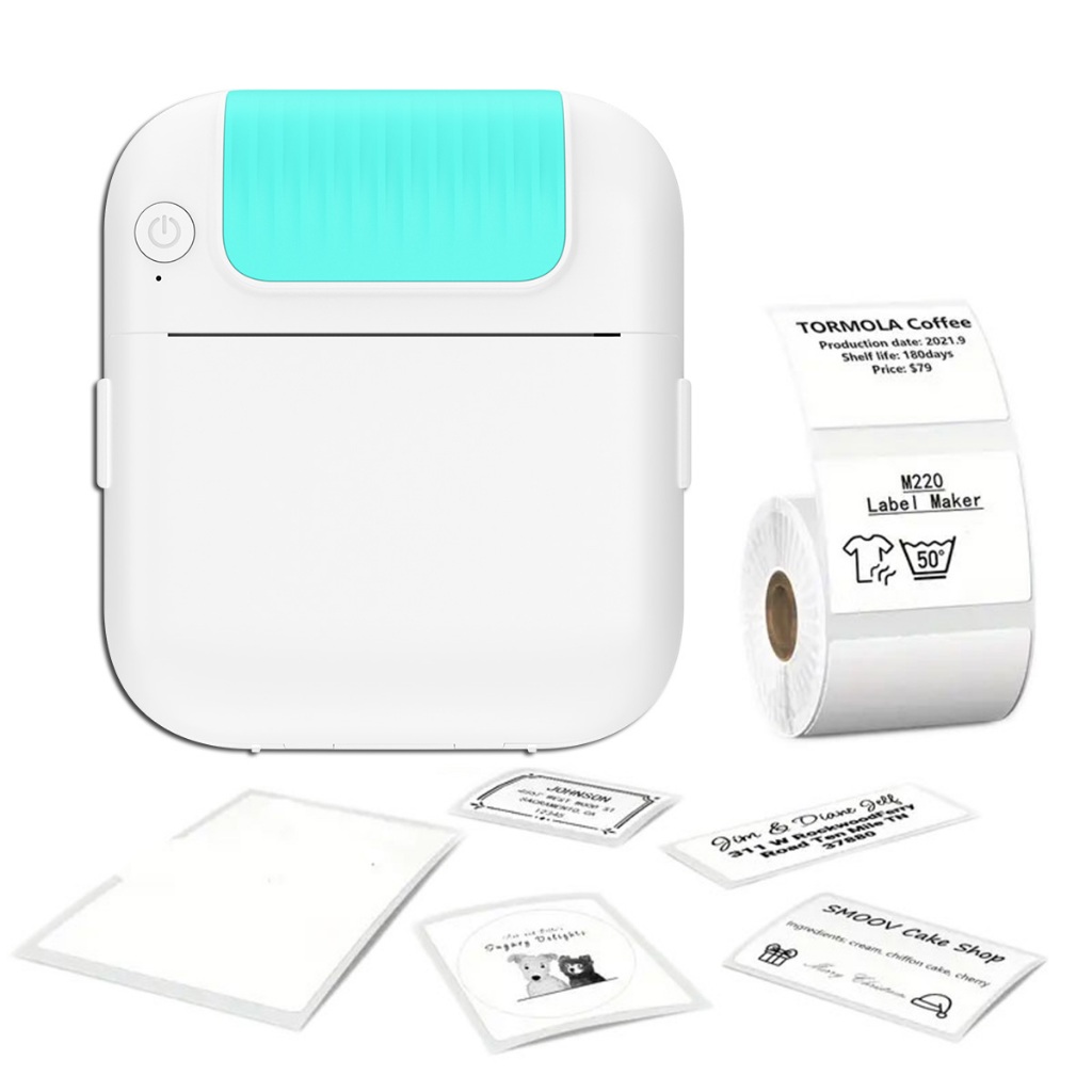 B2 Bluetooth Label Portable Handheld Thermal Printer Barcode QR Code ...
