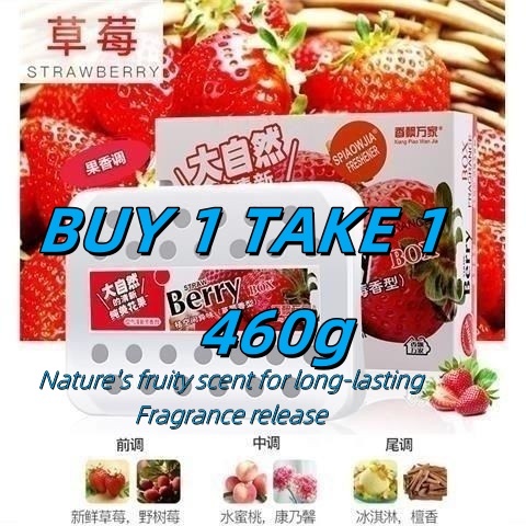 Strawberry Fragrance Flavor Car air Freshener Plant Extact Balm Long Lasting Deodorant Refresh ...