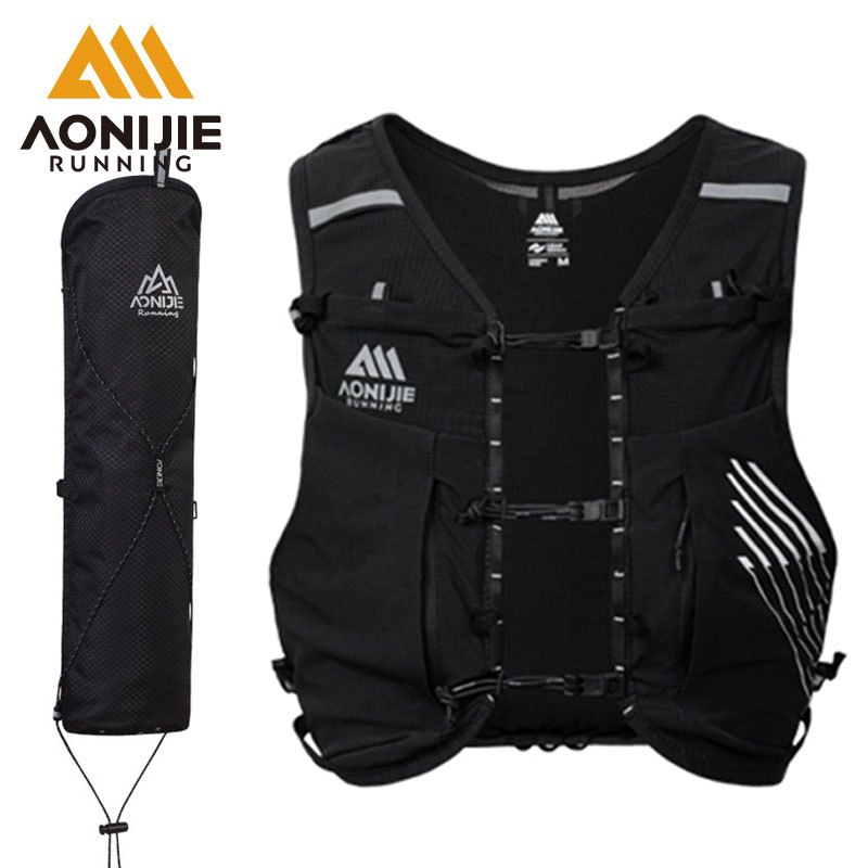 AONIJIE Lightweight Running Hydration Vest Backpack 5.5L Gray For Women And Men | Buy Now With - View #10