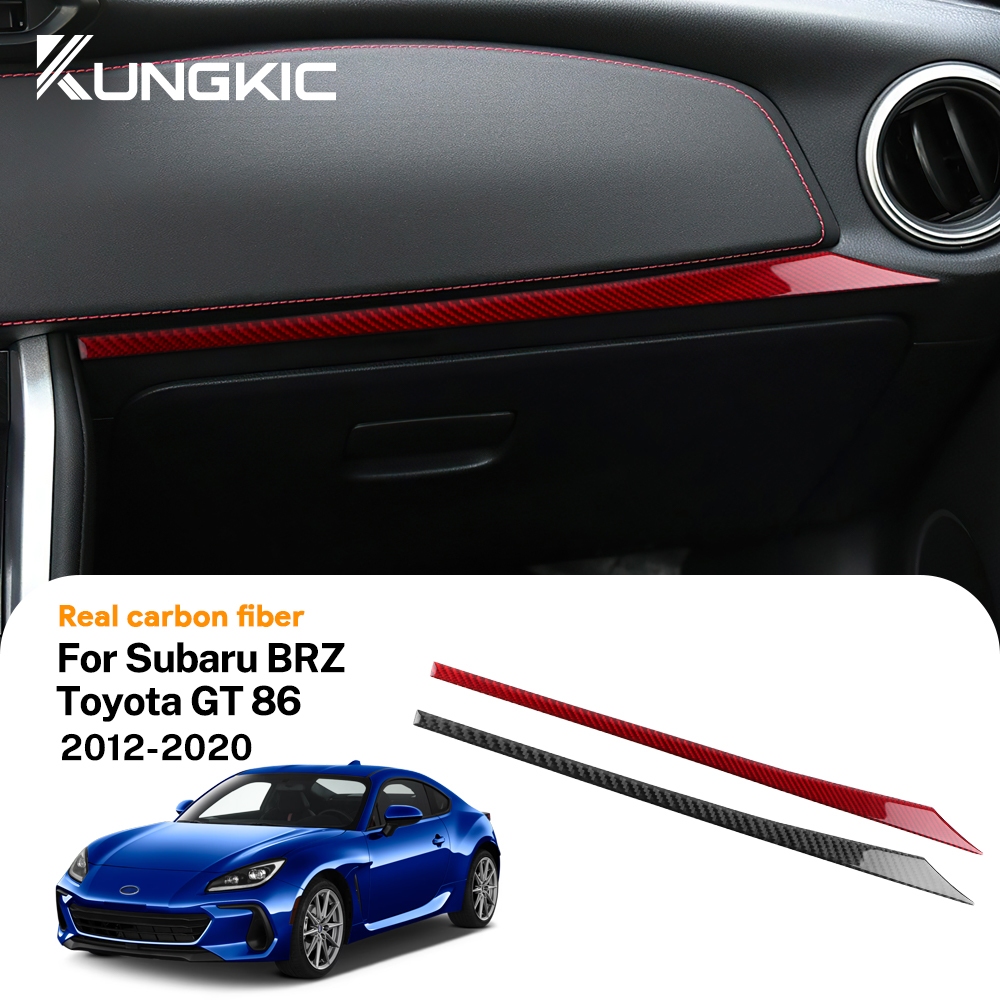 KUNGKIC Cadre décoratif en fibre de carbone dur pour pare-chocs avant de voiture Abarth 595/595C 695/695C 2012-2024, accessoires, cadeau (noir