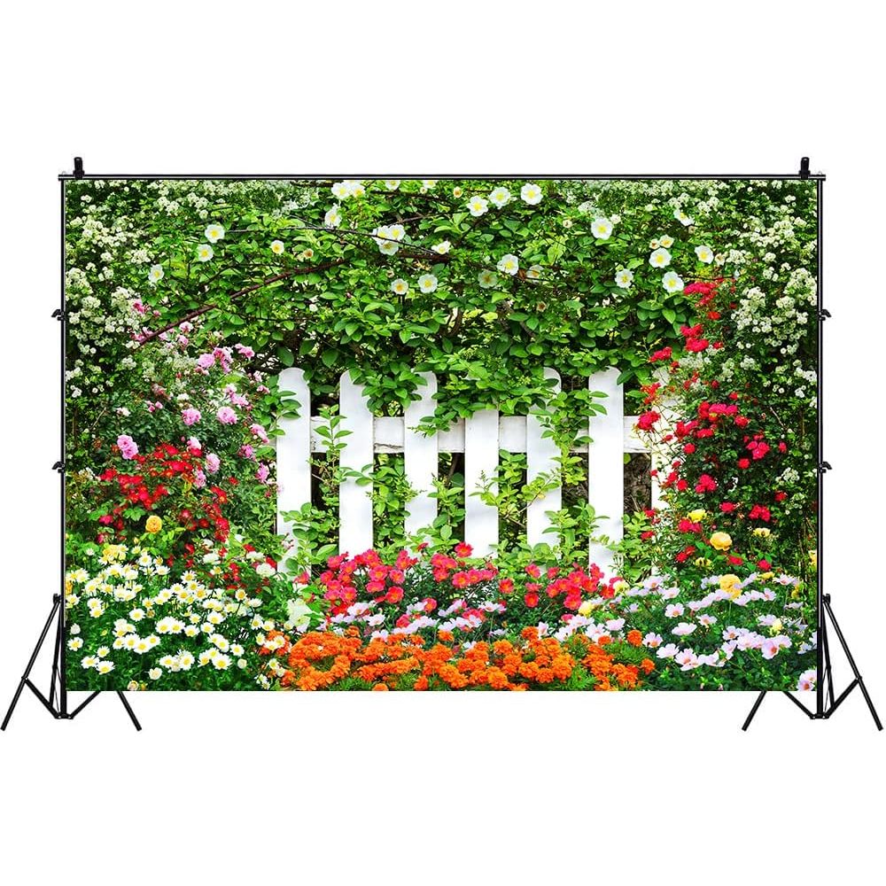 7x5ft Spring Backdrop for Photography Flower Wall Backdrops Floral ...