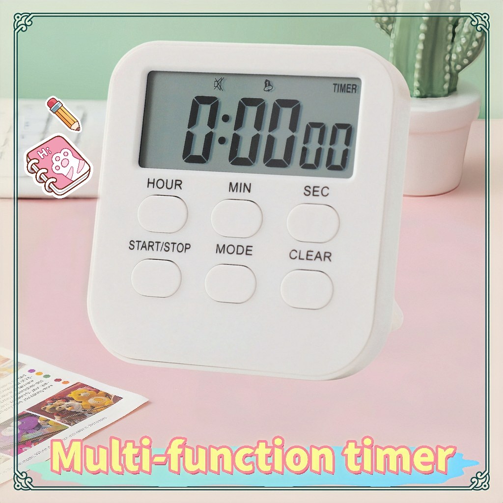 Learning Mute Timer Countdown Student Electronic Alarm Clock Kitchen ...