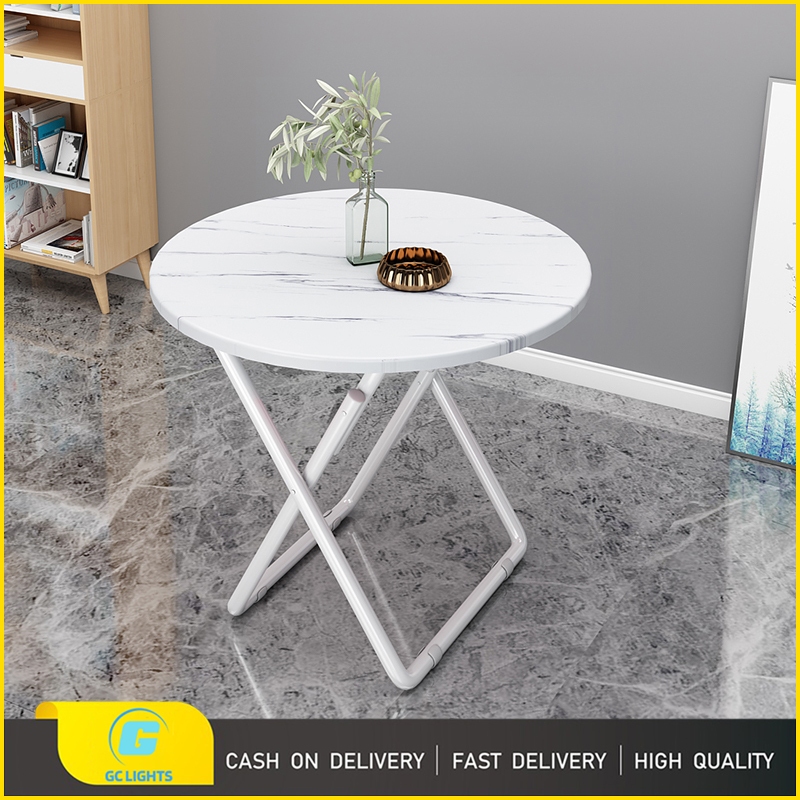 GC Marble Folding Table Portable Foldable Dining Table square table