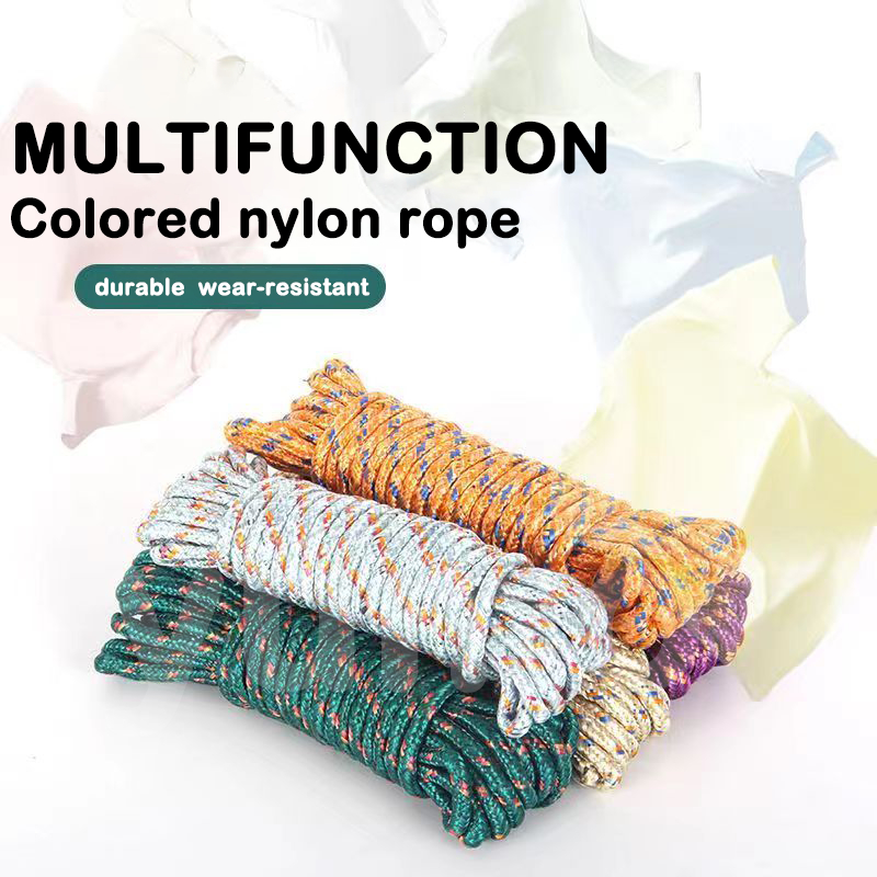 5M Multipurpose Nylon Rope Strong Windproof Clothesline Laundry Rope ...