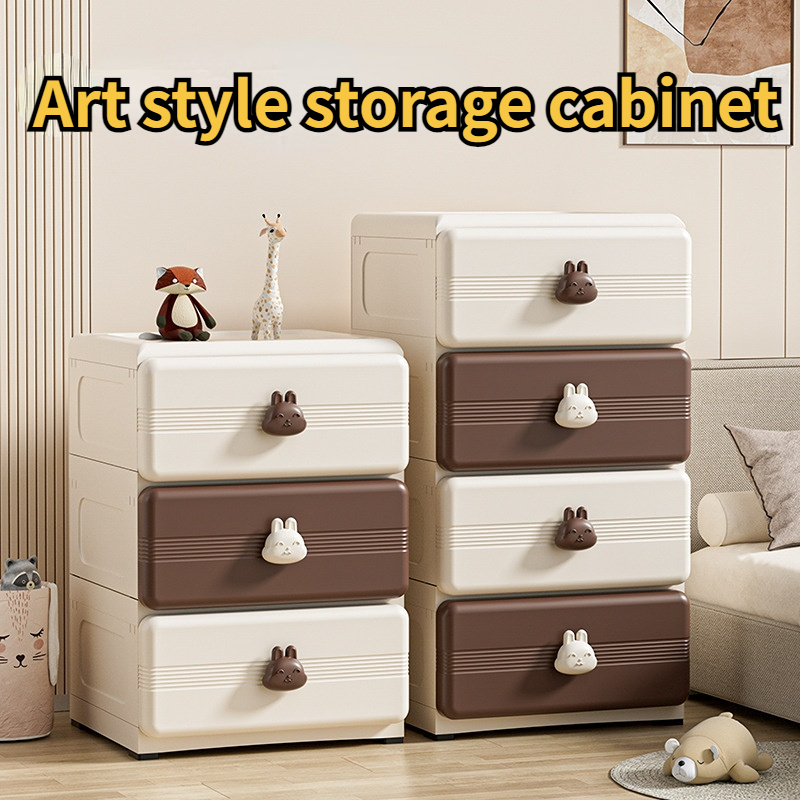 Wheeled movable storage cabinet drawer style household snacks/toys ...