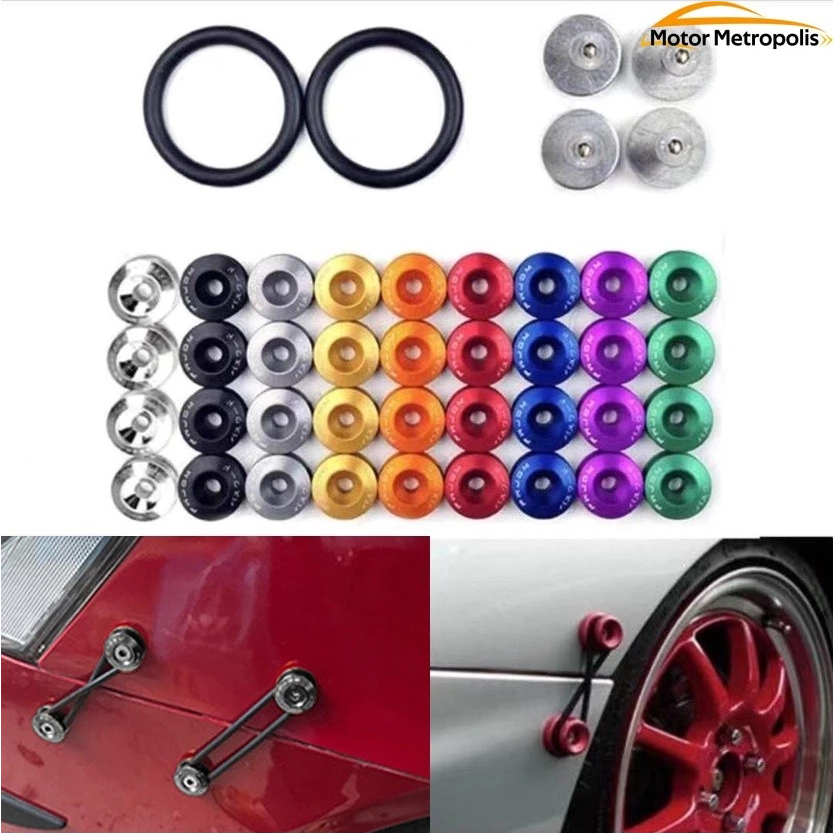 4pcs Car Aluminium Alloy Bumper Washer/Bolt Engine Quick Release ...