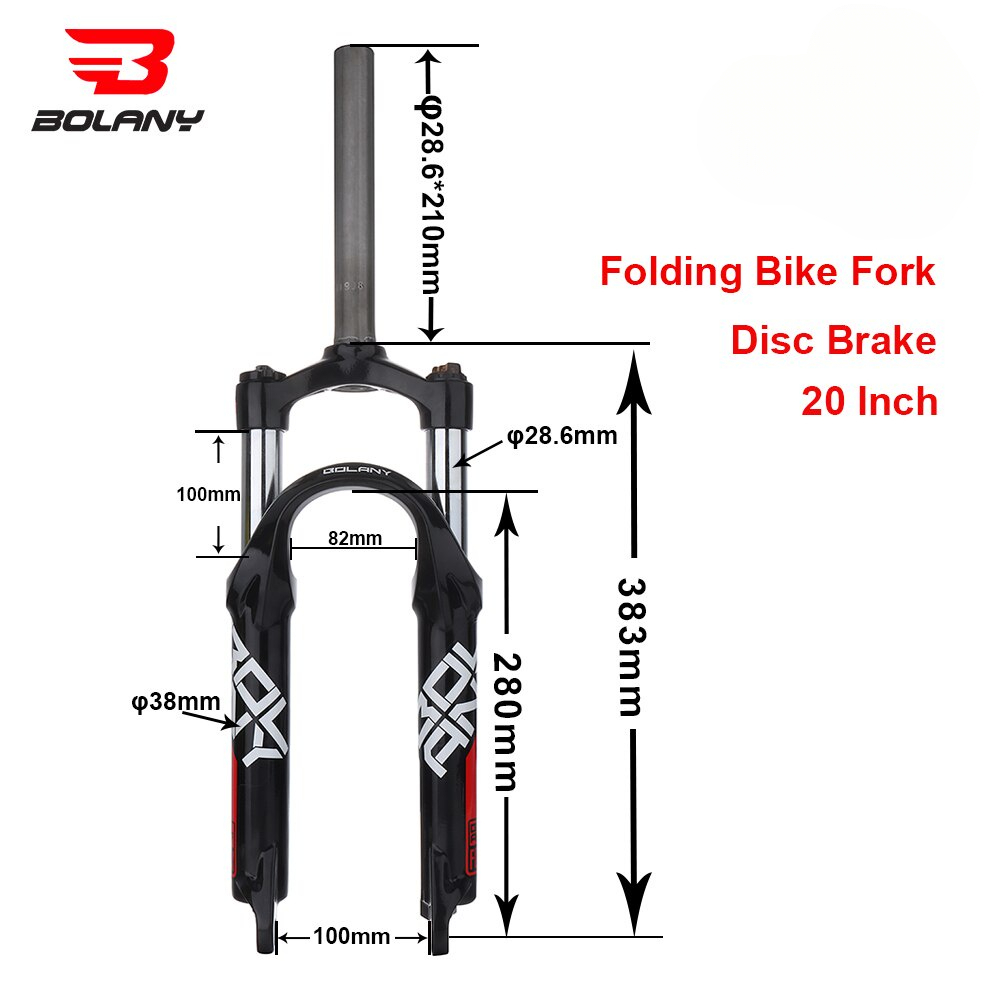 Bolany Folding Bike 20 24 Inch Suspension Fork Disc Brake BMX Kids Spring Forks Quick Release 9 100mm Bicycle Accessories Shopee Philippines