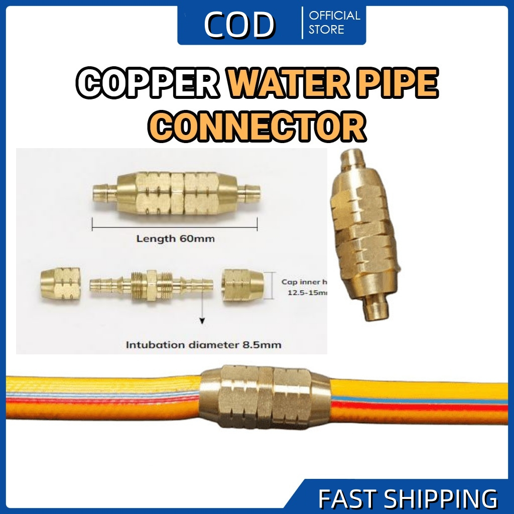 Brass water pipe connectors withstand high water pressure and are easy ...