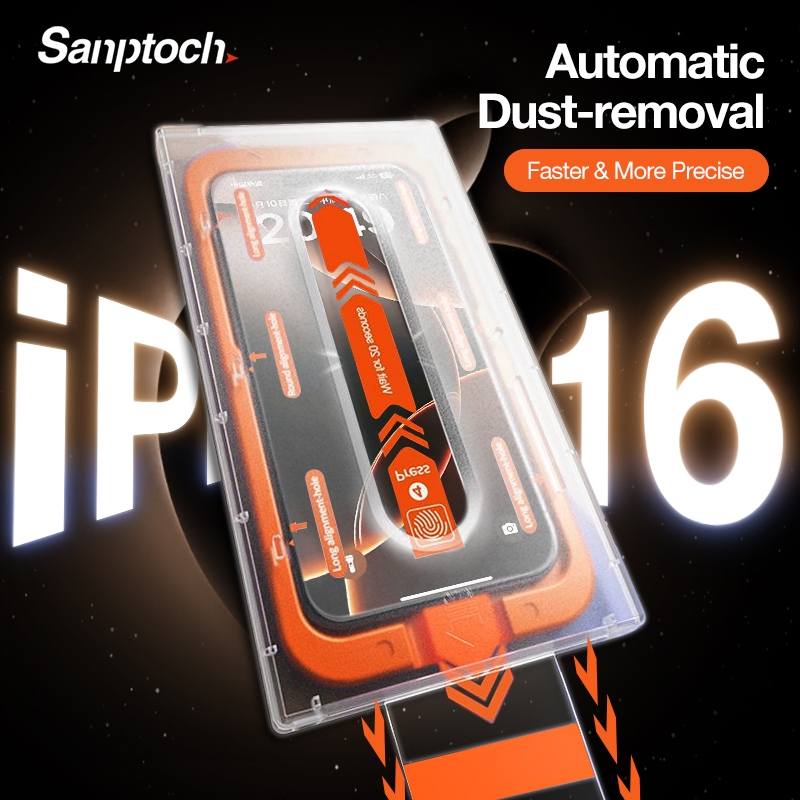 Sanptoch Full Screen Protector With Auto Alignment Install Box For ...