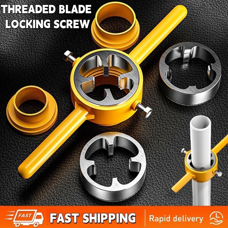 6Pcs/Set Pipe M10 Threading Tool PVC Thread Maker 1/2 3/4 1 Inch Pipe