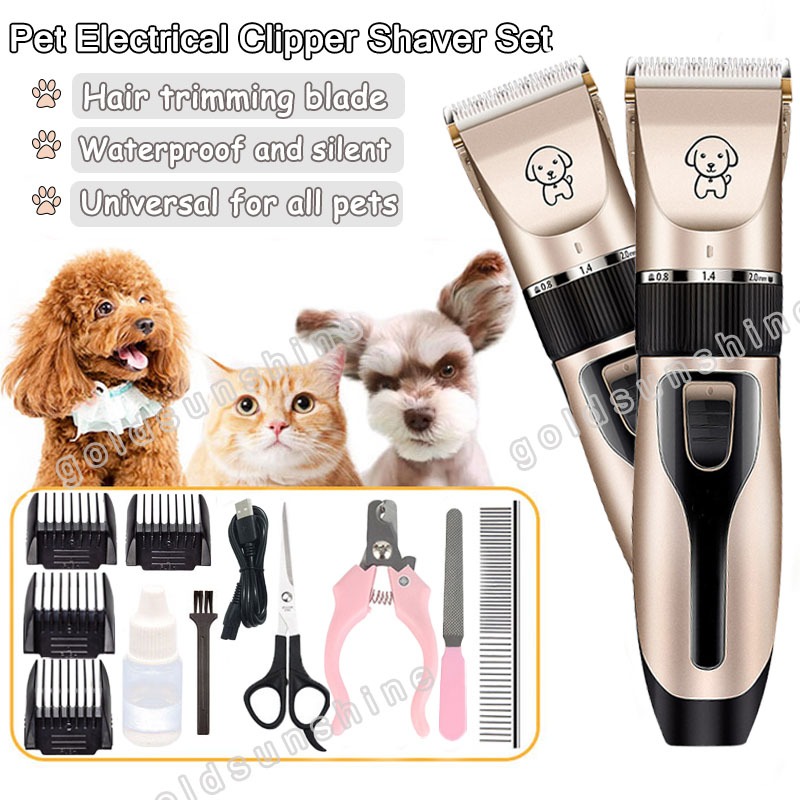Pet Shaver Razor set Rechargeable Shaving Beauty Tool Electric Clipper ...