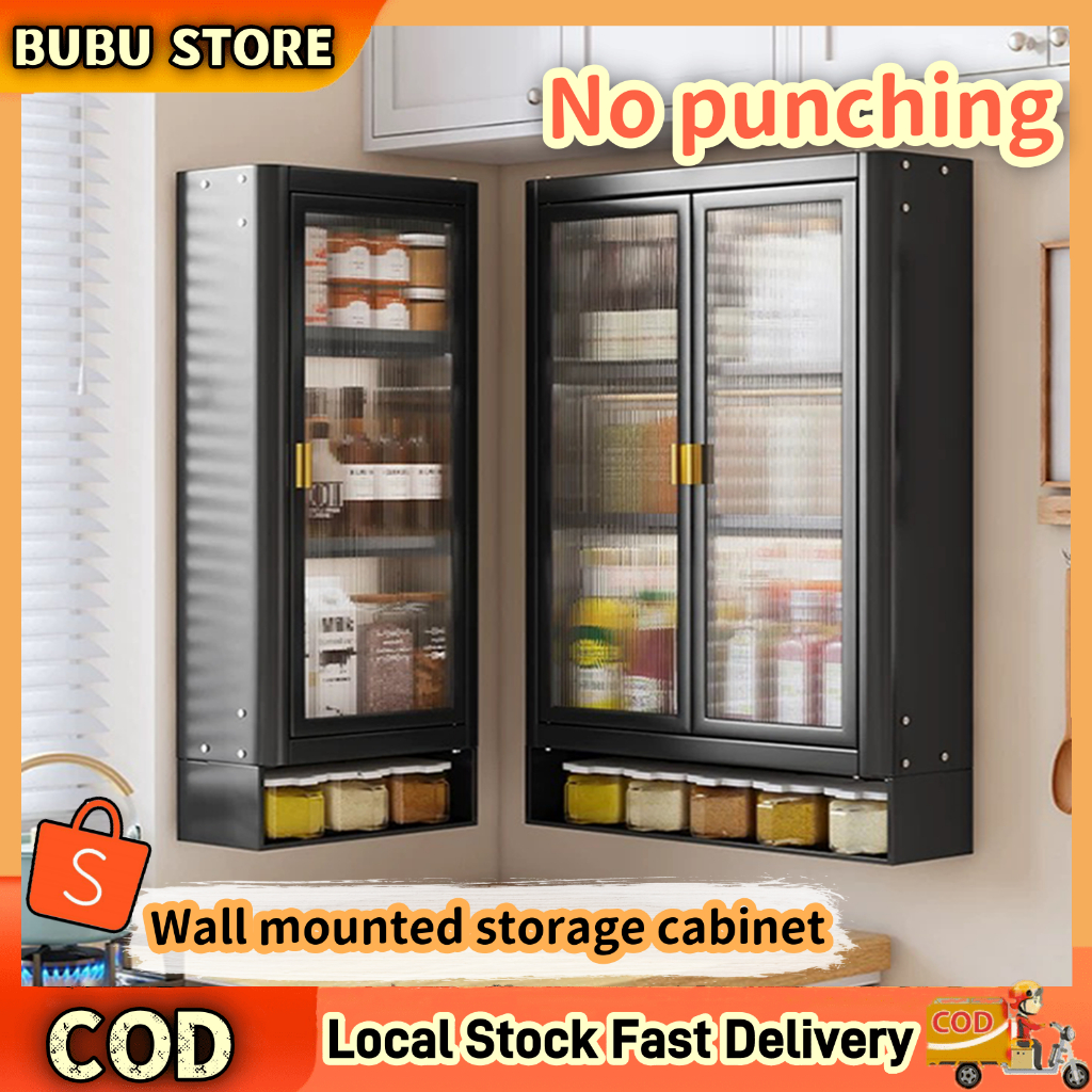 Wall Mounted Kitchen Storage Organizer Bathroom