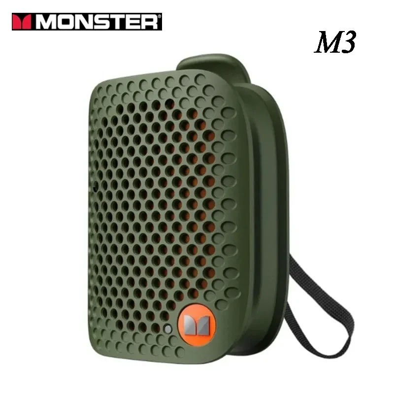 Monster M3 TWS Bluetooth Speaker Wearable Clipon Portable