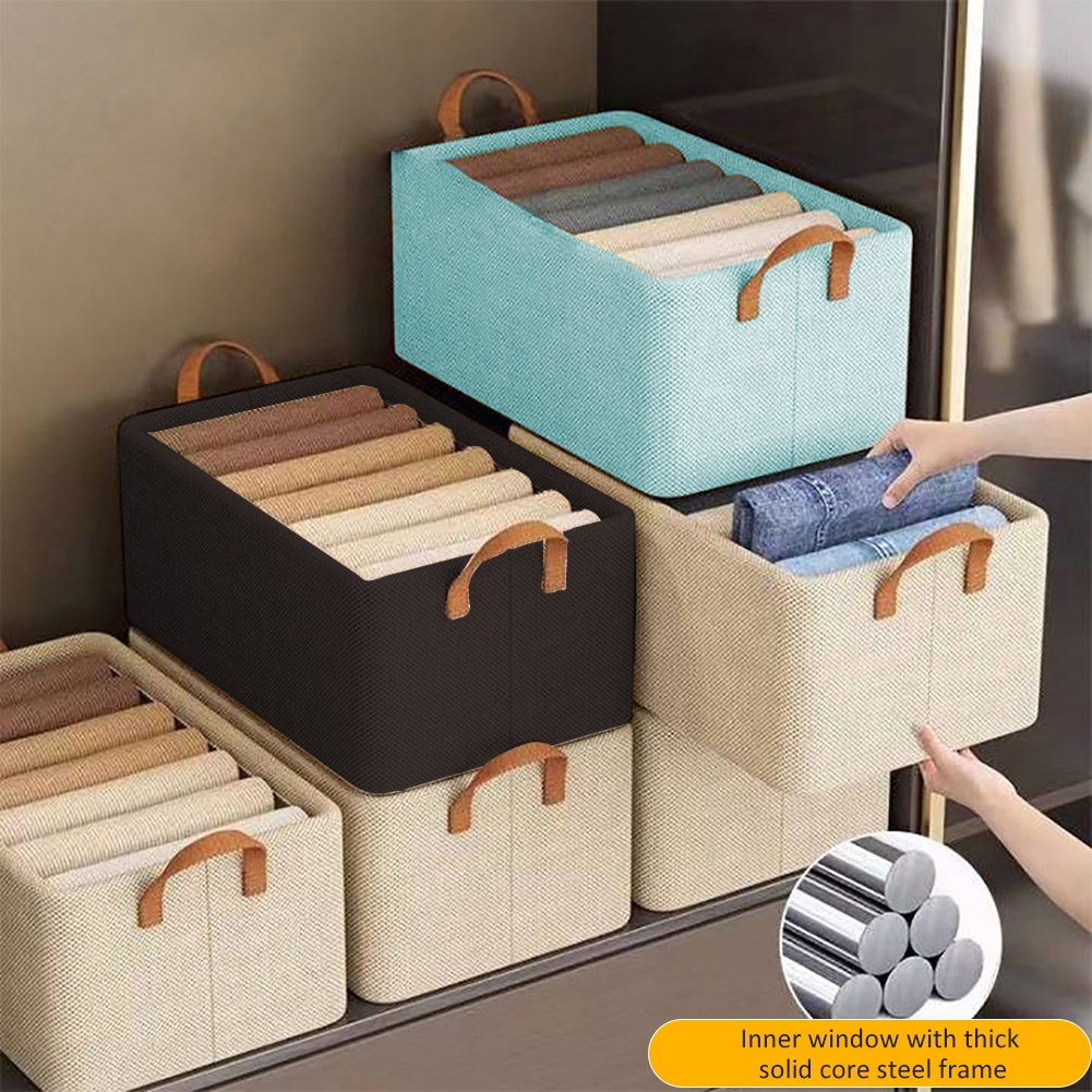 Large Foldable Iron Rack Clothes Dress Storage Box Waterproof Wear ...