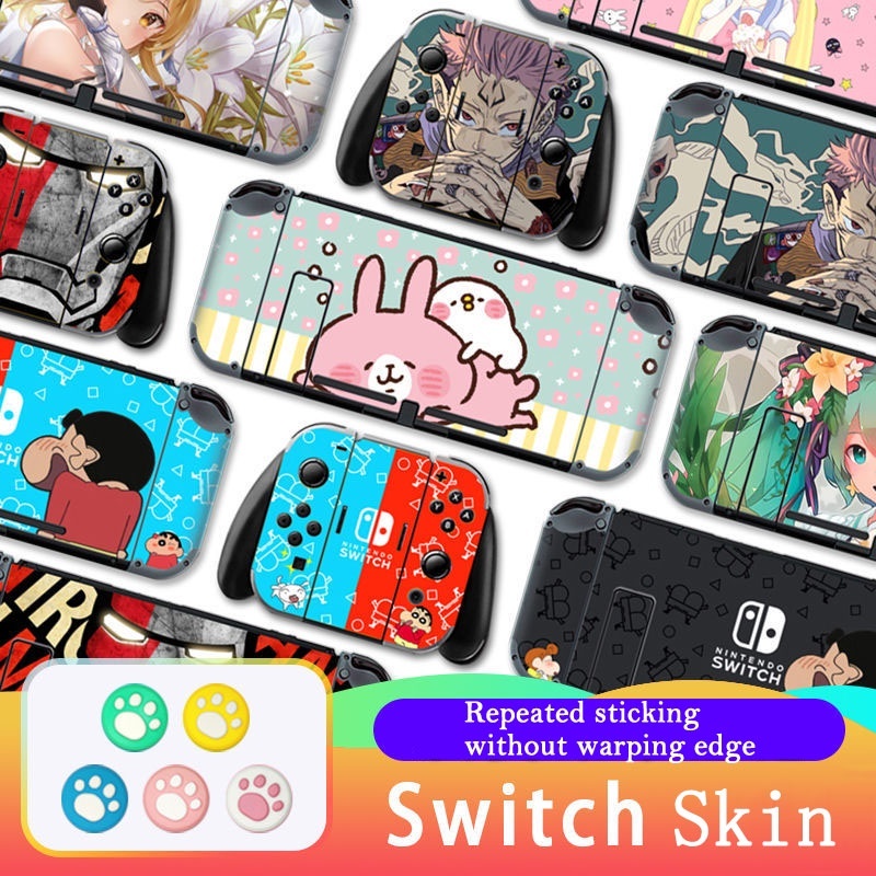Switch Sticker Wrap Full Set Protective Faceplate Console Dock Skin ...