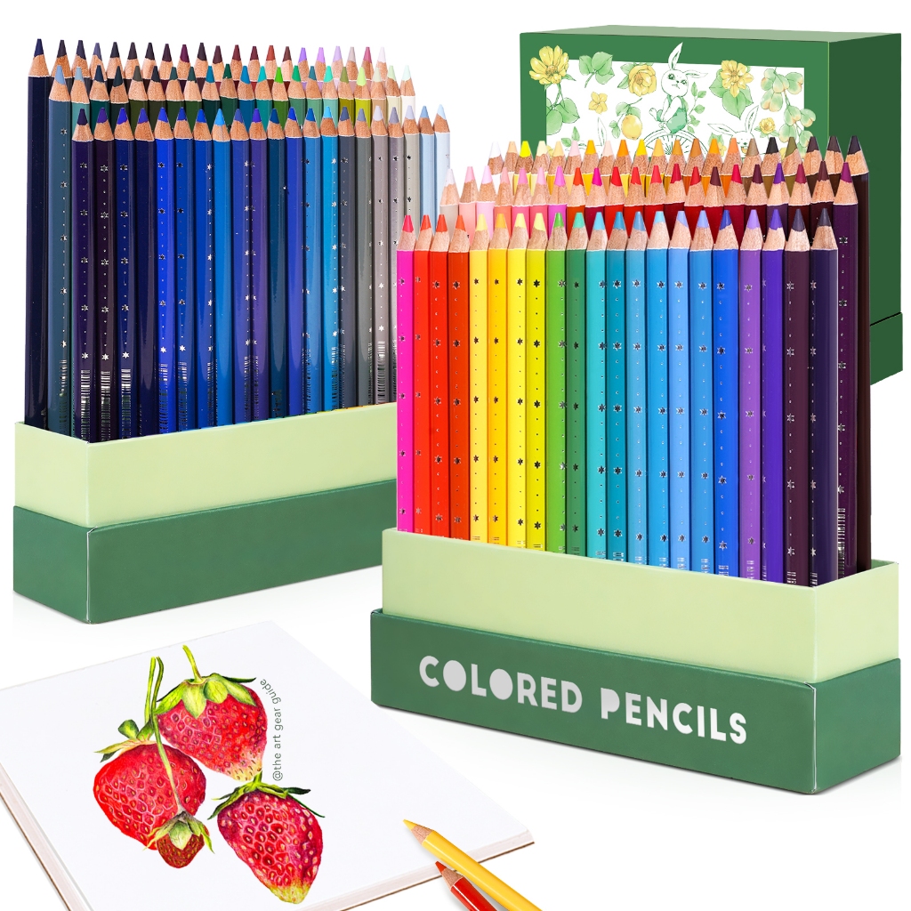Arrtx 126 Colored Pencils, Premium Soft Core Colored Pencils Set for
