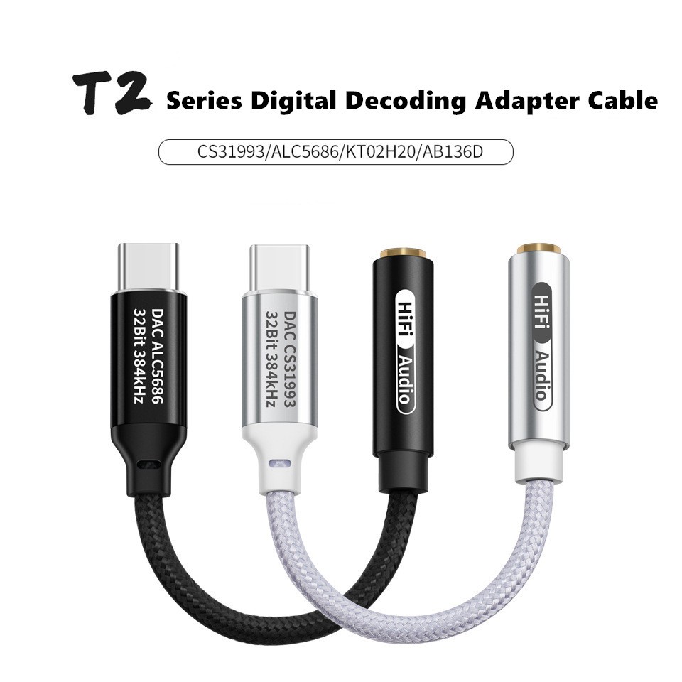 FRANSUN T2 Series Type C To 3.5mm Digital Audio Cable Amp Digital ...