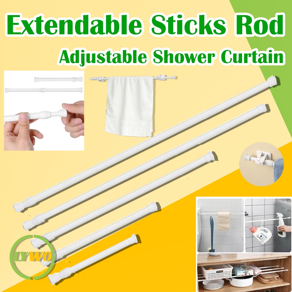 Multifunction Shower Curtain Wall Adhesive Chest Closet Hanging rod